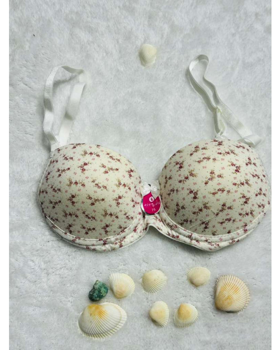 RENKLİ DESENLİ Toparlayıcı Balenli Dolgusuz TEK Sütyen MV-ST04